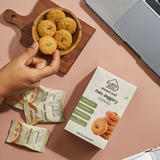 Almond House Oats Jaggery Cookies Grab2Buy Almond House Grab2Buy