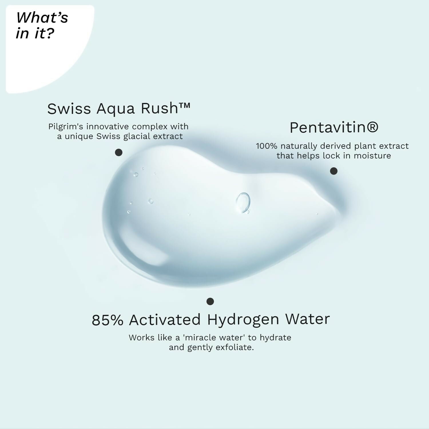 Pilgrim wiss Aqua Rush Peeling Gel Pentavitin & Activated Hydrogen Water for Face - Grab2buy