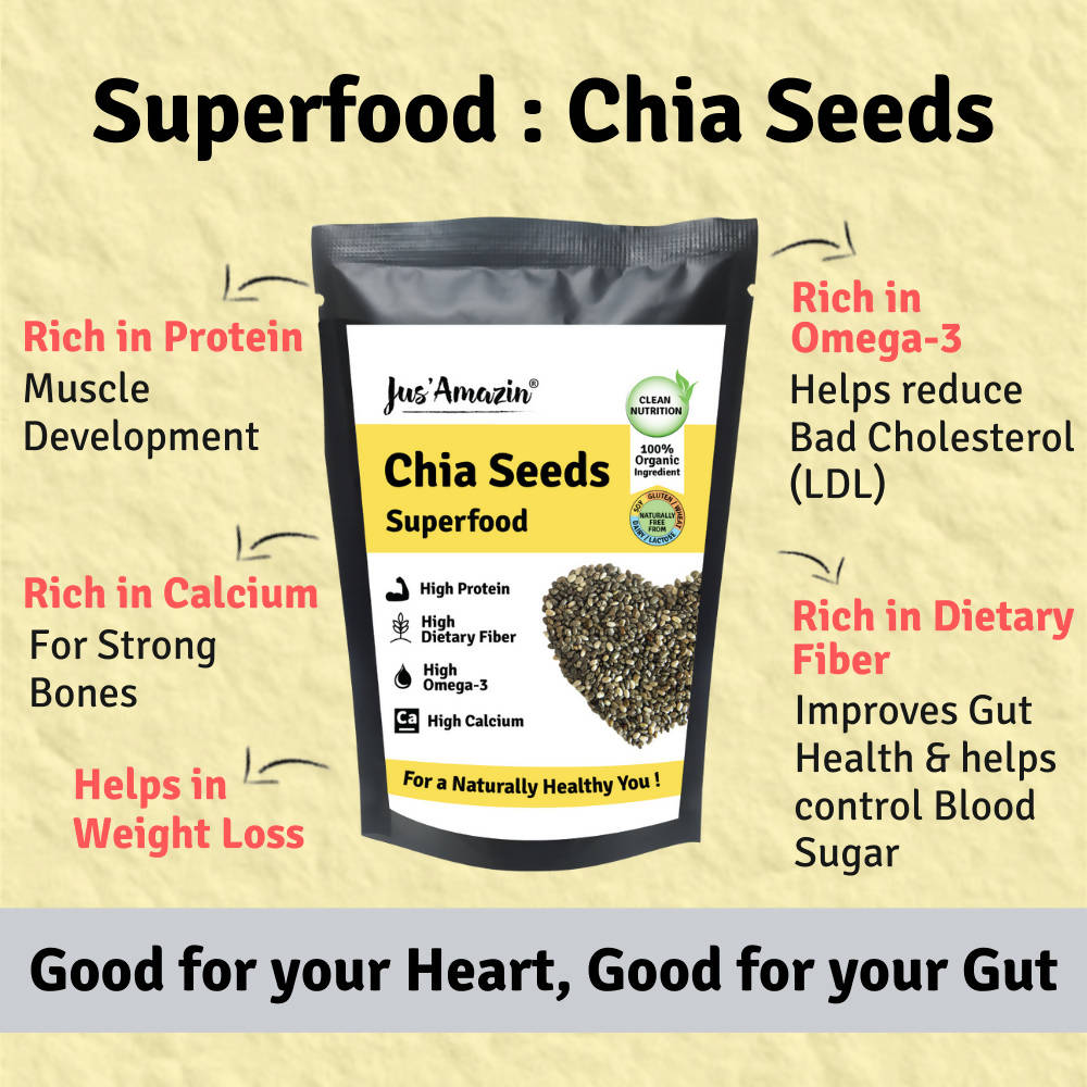 Jus Amazin Chia Seeds Superfood - Grab2buy