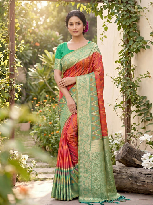 Shree Shyam Fashion Mustard Soft Silk Saree