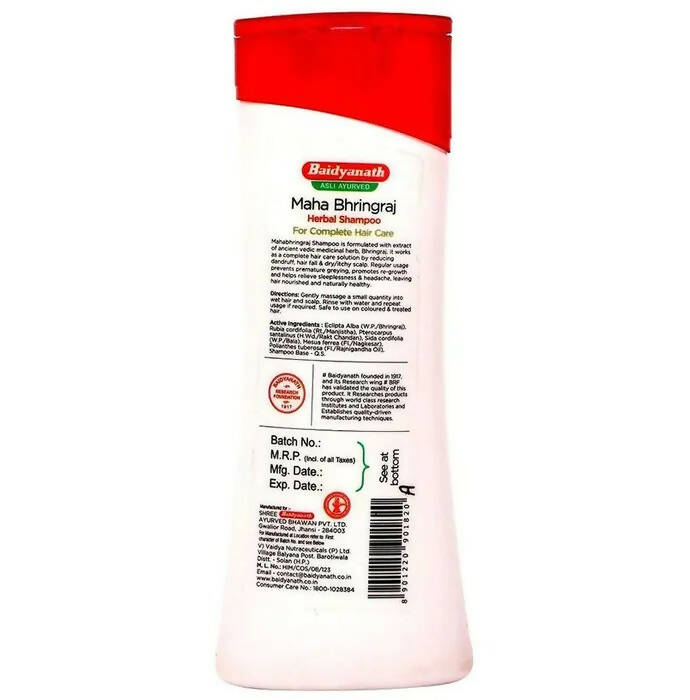 Baidyanath Jhansi Maha Bhringraj Herbal Shampoo - Grab2buy