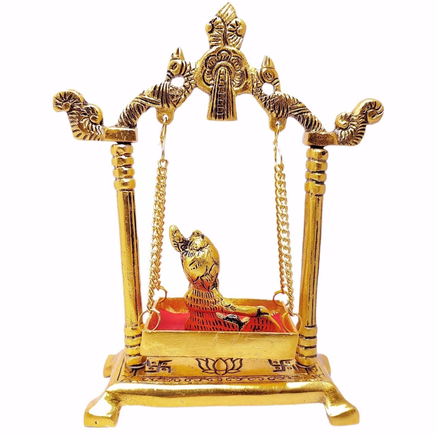 Chhariya Crafts Metal Krishna Jhula Laddu Gopal Idol - Grab2buy