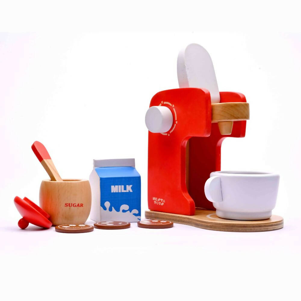 Nesta Toys Wooden Coffee Maker Toy - Multicolor - Grab2buy
