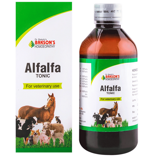 Bakson's Homeopathy Alfalfa Tonic For Veterinary Use - Limited Time Offer Genie India