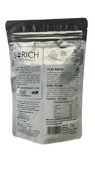 Sorich Organics Flax Seeds - Alsi Seeds - Grab2buy