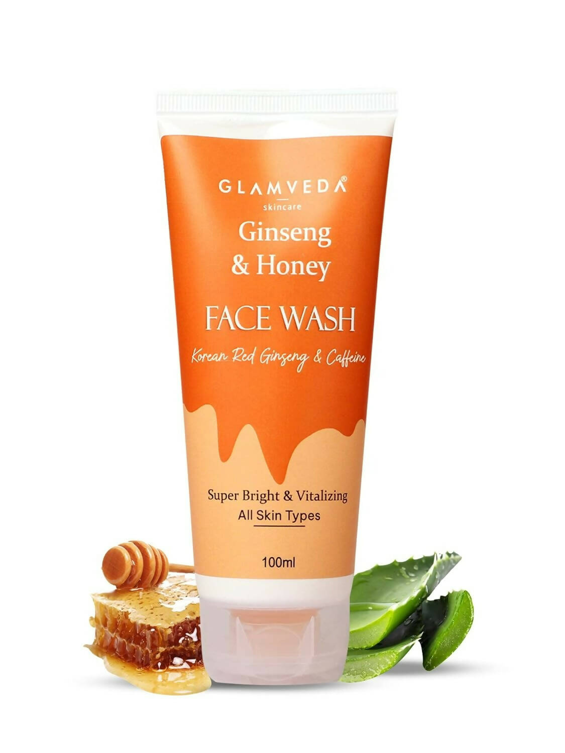 Glamveda Korean Ginseng & Honey Vitalizing Face Wash - Grab2buy