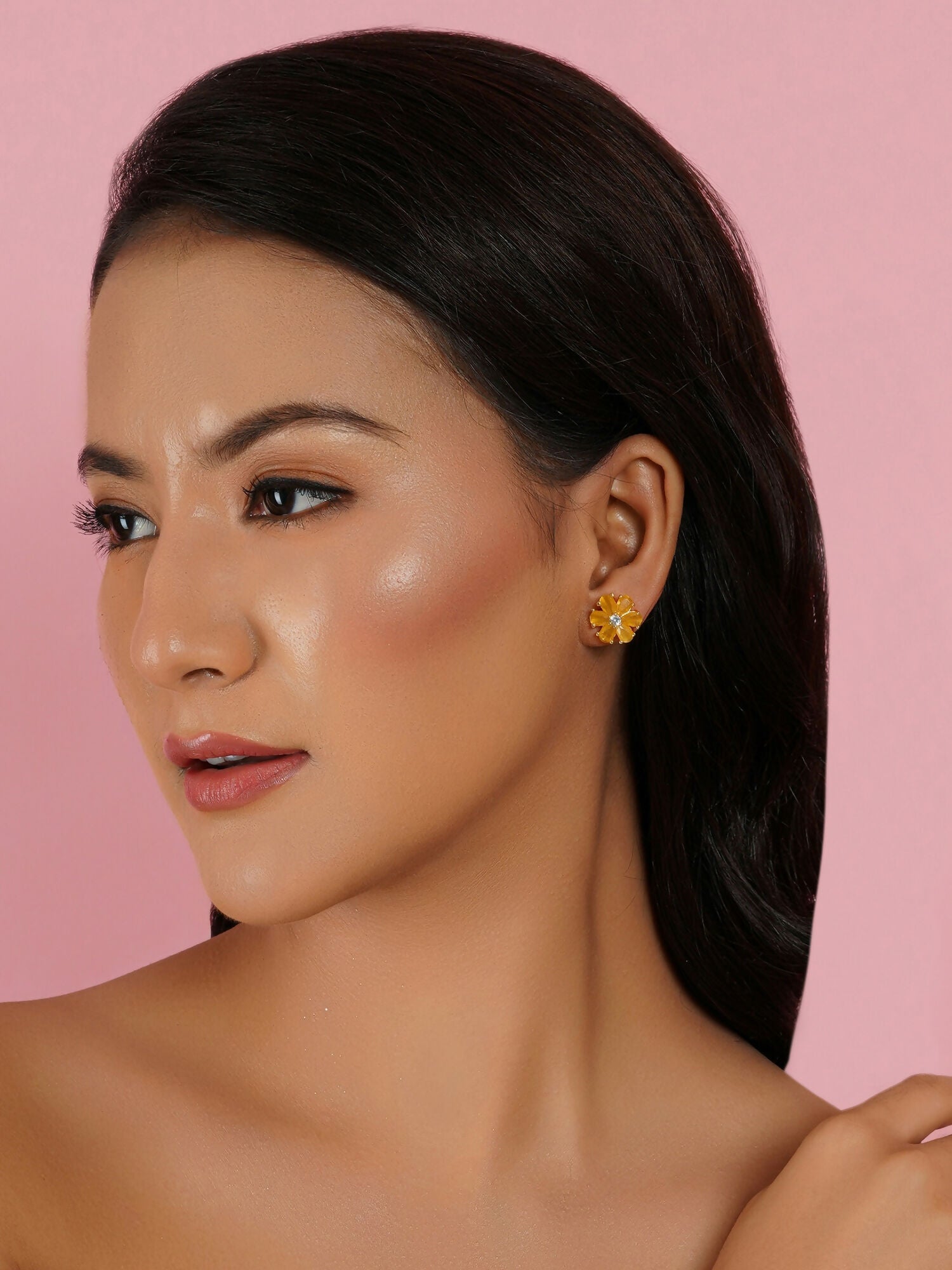 stone stud (yellow) - Ruby Raang - Grab2buy