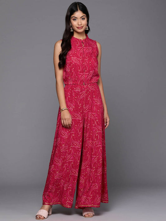 Ahalyaa Women's Traditional Wear Co-ods - Red