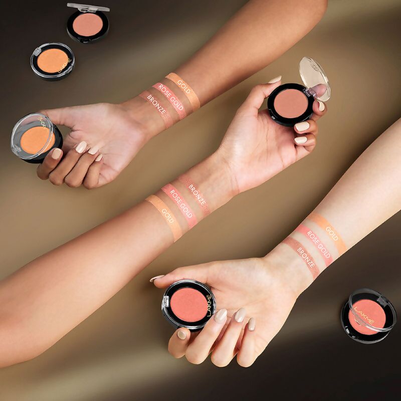 Lakme Face It Highlighter - Rose Gold - Distacart
