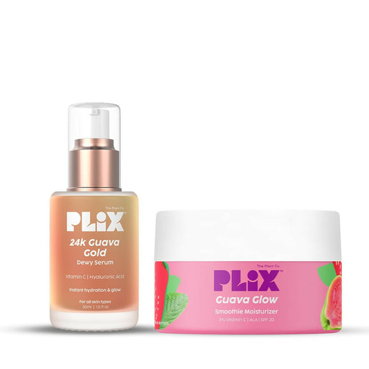 PLIX The Plant Fix 24k Guava Gold Lightweight Face Serum and Moisturizer Combo Grab2Buy PLIX The Plant Fix Grab2Buy
