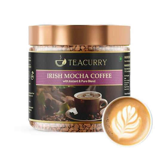Teacurry Irish Mocha Instant Coffee - Arabica Freeze Dried Coffee for Instant Hot & Cold Coffee - Grab2buy