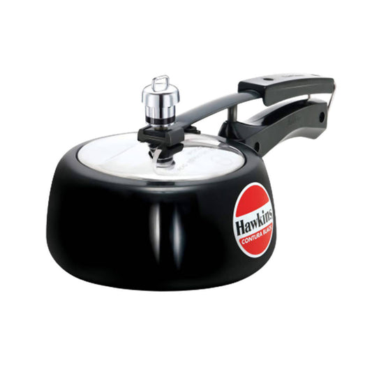 Hawkins Hard Anodized Aluminium Pressure Cooker - 1.5 Liters - Black Color | Grab2Buy