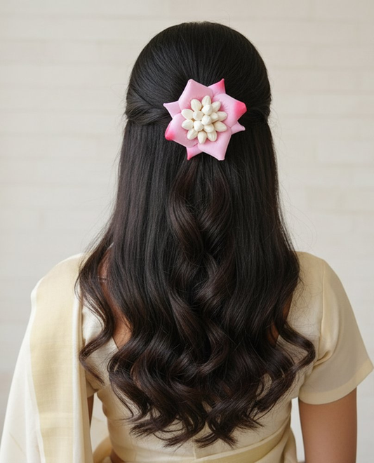 Baby Pink Flower Brooch Grab2Buy Mokshi Collections Grab2Buy