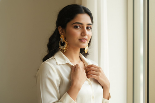 AD Designer Earrings Grab2Buy Mokshi Collections Grab2Buy