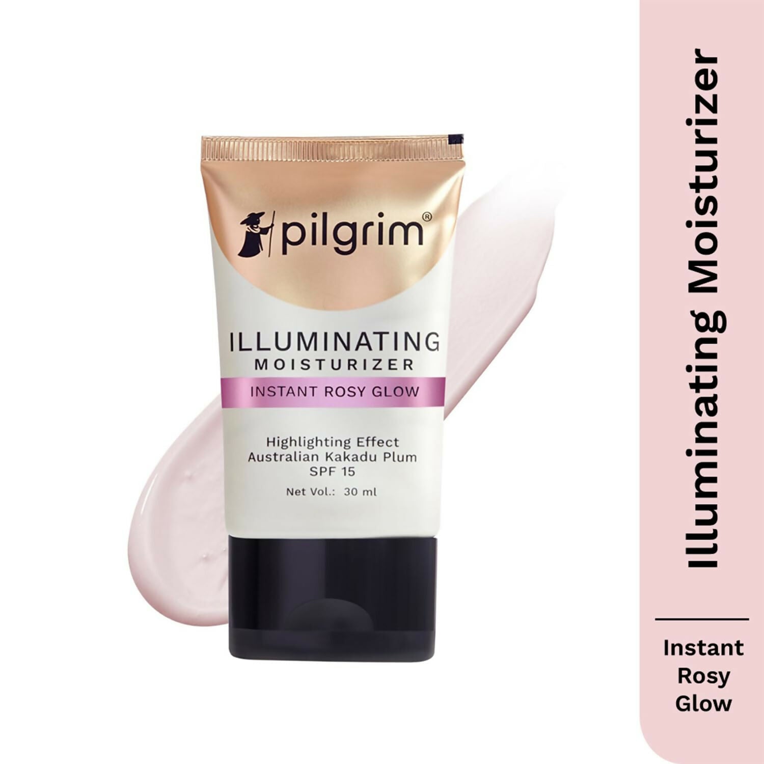 Pilgrim Illuminating Moisturizer For Instant Rosy Glow & SPF 15 with Australian Kakadu Plum - Grab2buy