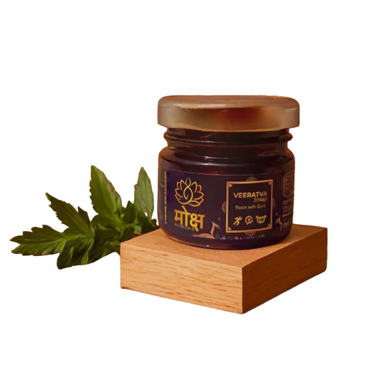 Moksha Botanicals Veeratva SJ Resin with Gold | Grab2Buy