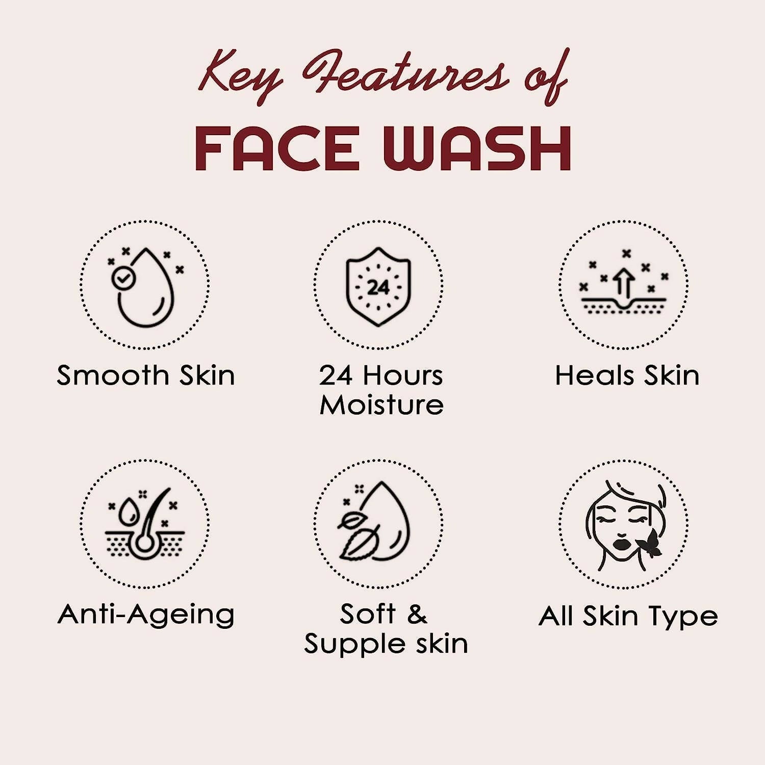 NutriGlow Advanced Organics Red Wine Face Wash - Grab2buy
