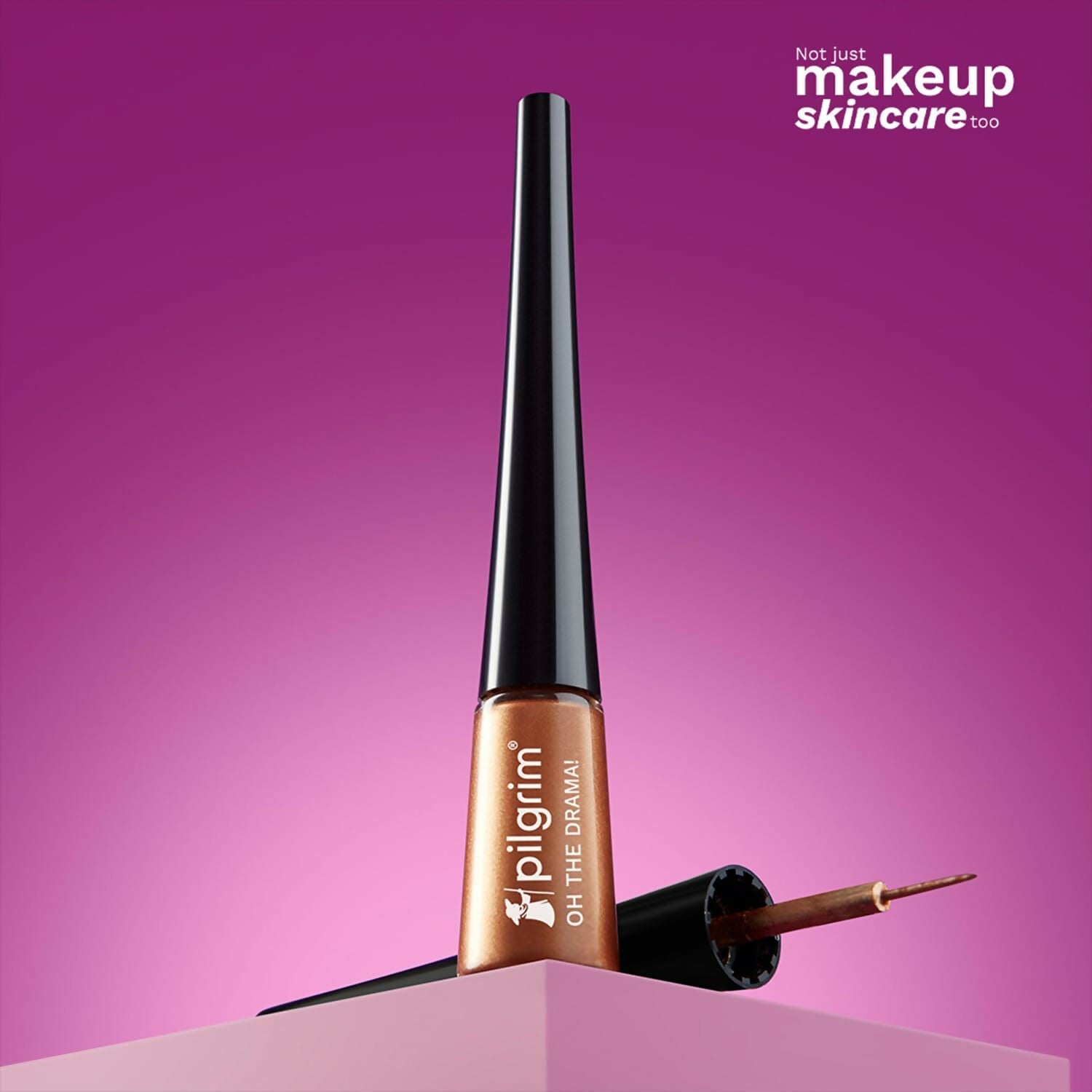 Pilgrim Metallic Eyeliner Boldly Bronze, Long Lasting & Smudge Proof Enriched With Argan Oil - Grab2buy