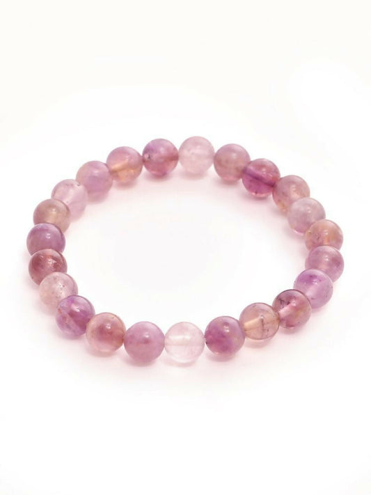 Amethyst Brown and Black Round crystal Beads Elastic Bracelet - Ruby Raang Grab2Buy Ruby Raang Grab2Buy