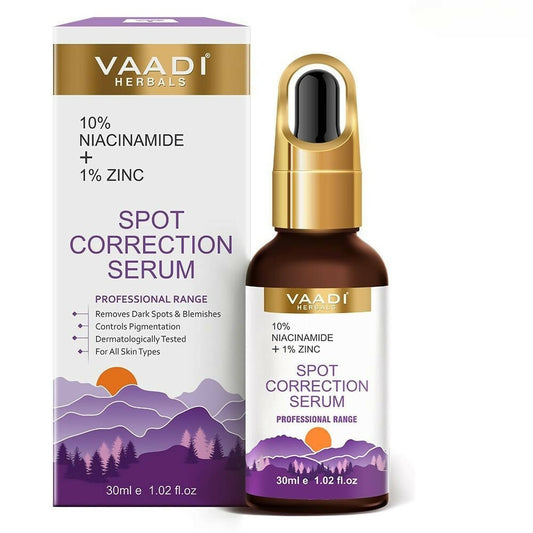 Vaadi Herbals Spot Correction Serum With 10 % Niacinamide & 1% Zinc Grab2Buy Vaadi Herbals Grab2Buy