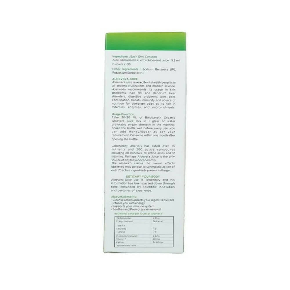 Baidyanath Jhansi Aloevera Juice - Distacart