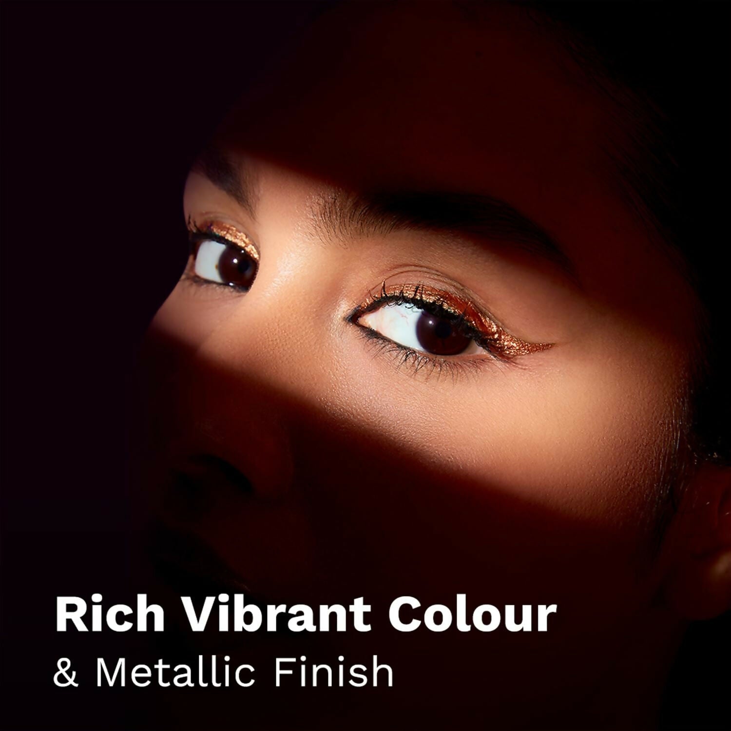 Pilgrim Metallic Eyeliner Boldly Bronze, Long Lasting & Smudge Proof Enriched With Argan Oil - Grab2buy