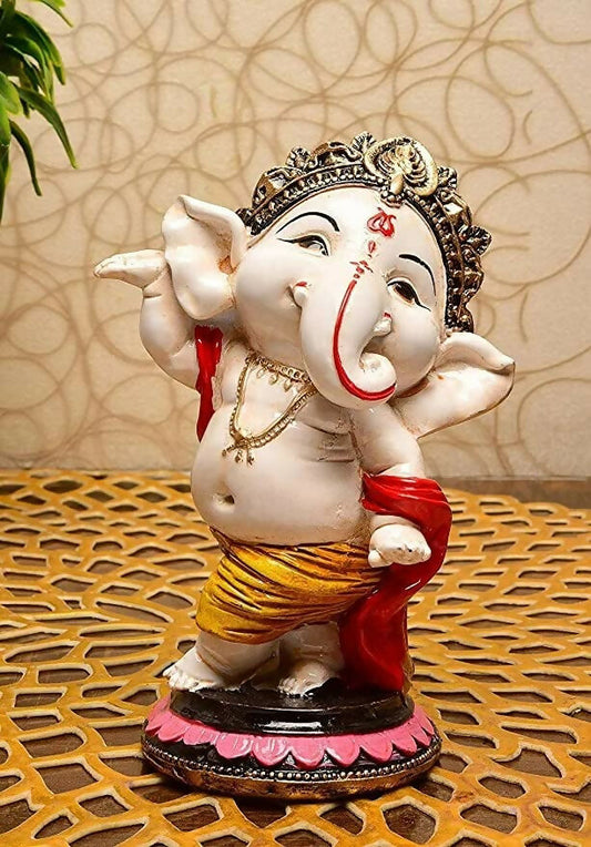 Dequera Polyresin Eco Friendly Lord Ganesha Ganpati Idol - Grab2buy