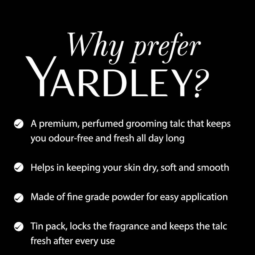 Yardley London Elegance Deodorizing Talc Powder For Men - Grab2buy