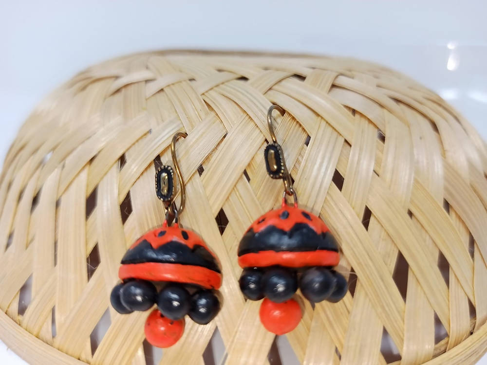 Terracotta Beautiful Boho Style Jhumkas
