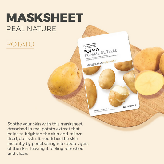 The Face Shop Real Nature Potato Face Mask - Grab2buy