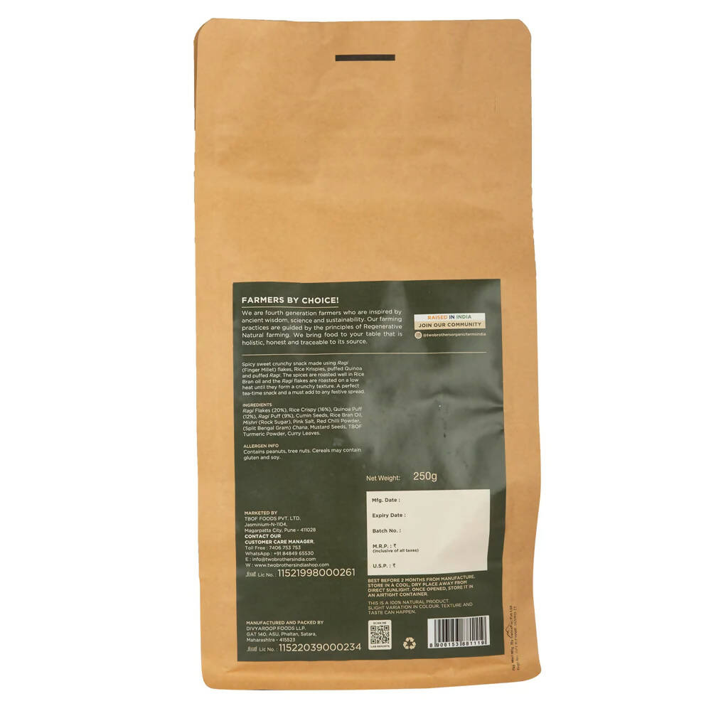 Two Brothers Organic Farms Ragi Roasted Chivda - Distacart