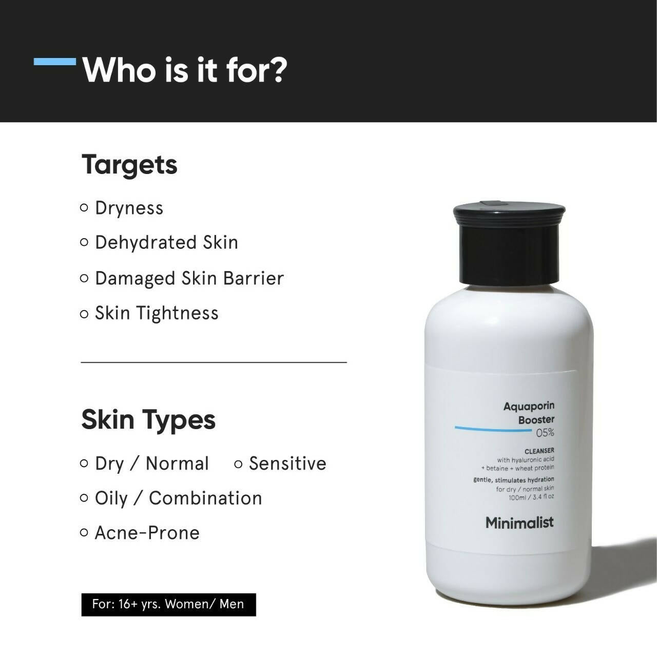 Minimalist Aquaporin Booster 05% Cleanser - Grab2buy