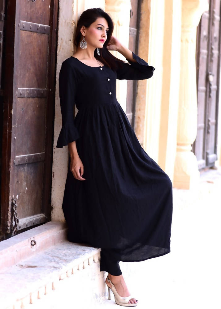 Cheera Hot Black Gotta Suit Set