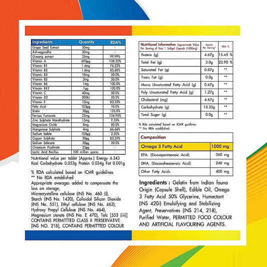 Fytika Vita 365 & Omega 1000 Combo - Grab2buy