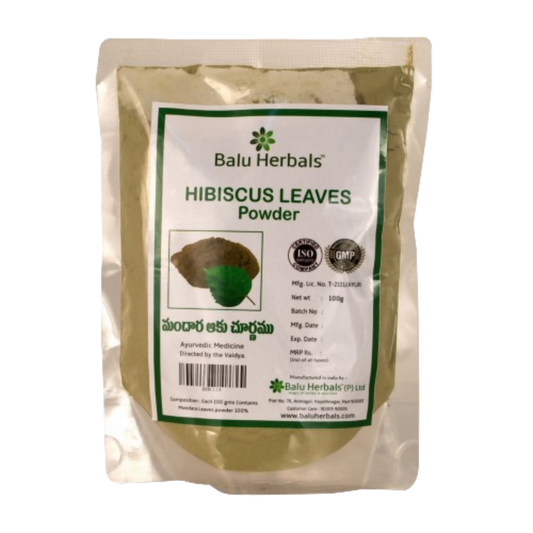 Balu Herbals Hibiscus (Mandara) Leaves Powder - Grab2buy