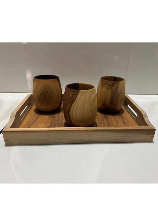 Wood estate Original Wooden Bourbon Drinking Water Glass Gifts Grab2Buy Prazu Fashion Grab2Buy