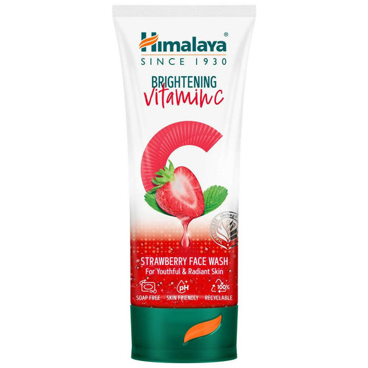 Himalaya Herbals Brightening Vitamin C Strawberry Face Wash - Grab2buy