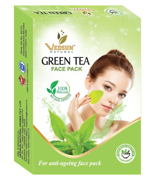 Vedsun Naturals Green Tea Face Pack Grab2Buy Vedsun Grab2Buy