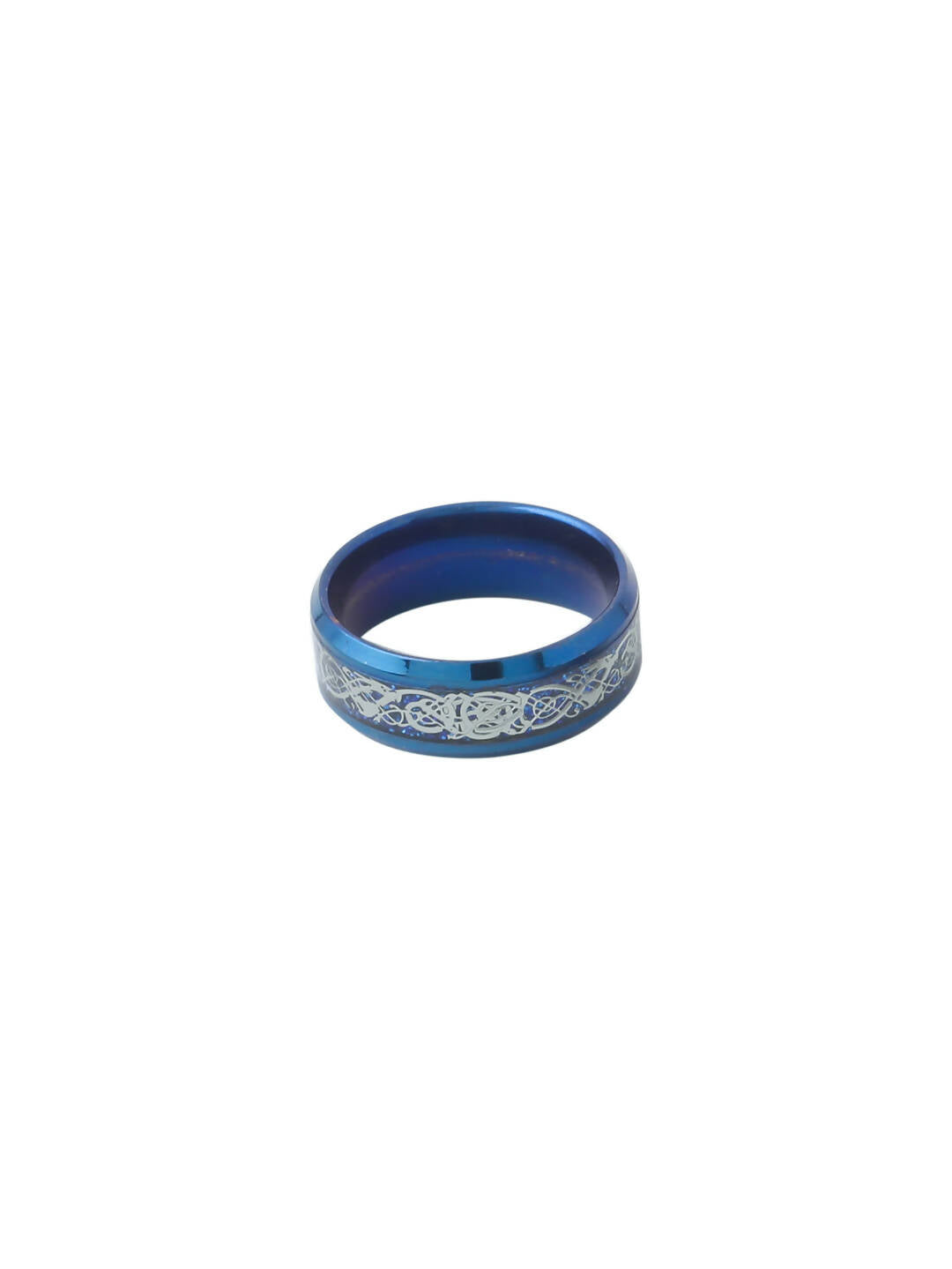 NVR Men's Rhodium-Plated Finger Ring - Grab2buy