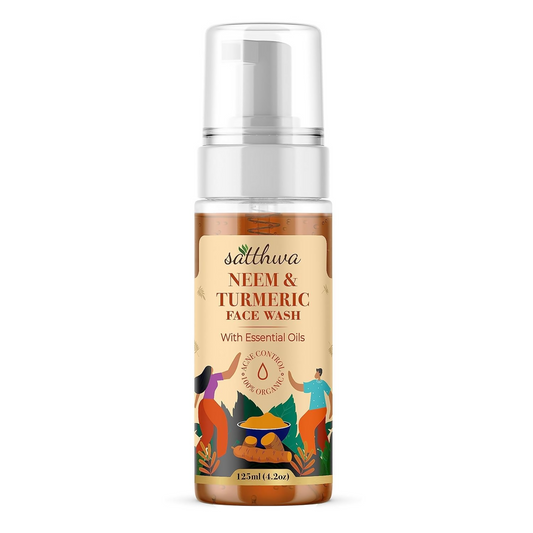 Satthwa Neem & Turmeric Face Wash For Acne & Pimples Grab2Buy Satthwa Grab2Buy