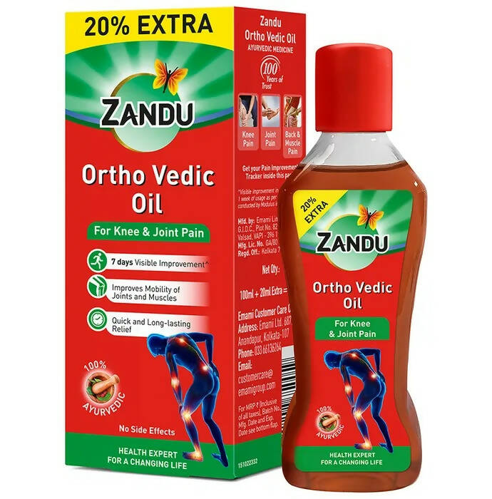 Zandu Ortho Vedic Knee & Joint Pain Oil - Grab2buy