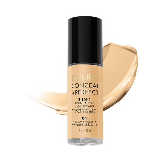 Milani Conceal + Perfect 2-In-1 Foundation + Concealer - Creamy Vanilla | Swadesiicart