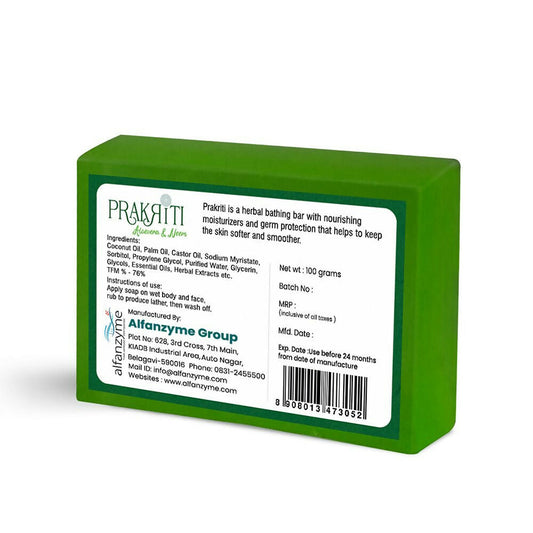 Prakriti Herbal Soap Aloevera and Neem - Grab2buy