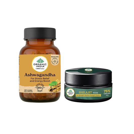 Ashwagandha Capsules & Shilajit Resin Combo