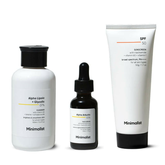 Minimalist Anti-Pigmentation Kit, Skin Care Routine Kit For Women & Men Grab2Buy Minimalist Grab2Buy