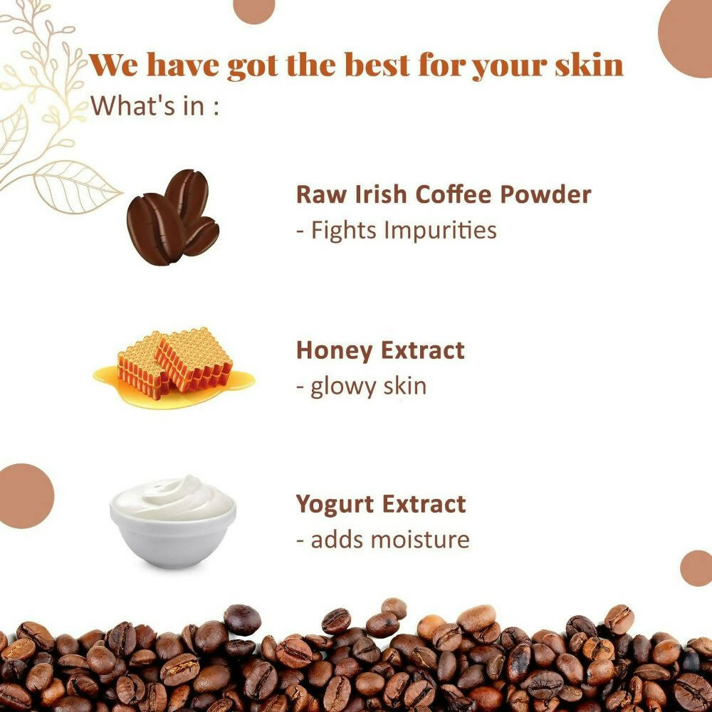 NutriGlow NATURAL'S Coffee Face Cleanser with Yogurt & Honey for Blackhead Removal Face Wash - Grab2buy