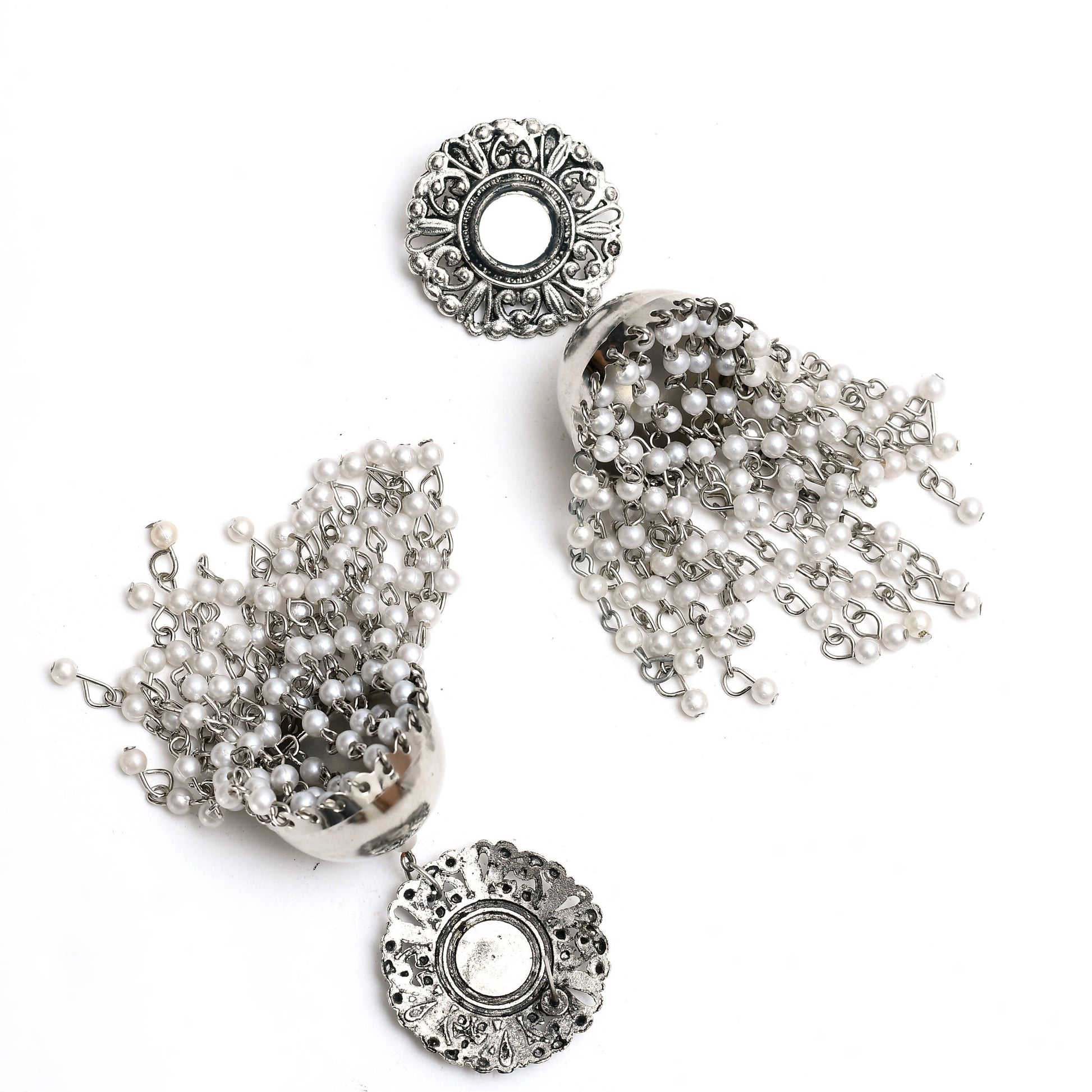 Mominos Fashion Johar Kamal Women's Earrings With Pearls Jhumkas - Grab2buy