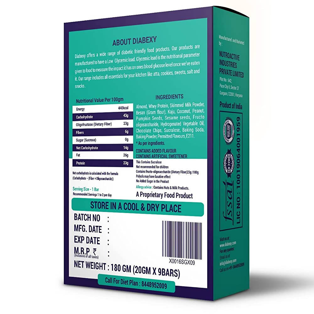 Diabexy Breakfast Bar Sugar Control for Diabetes