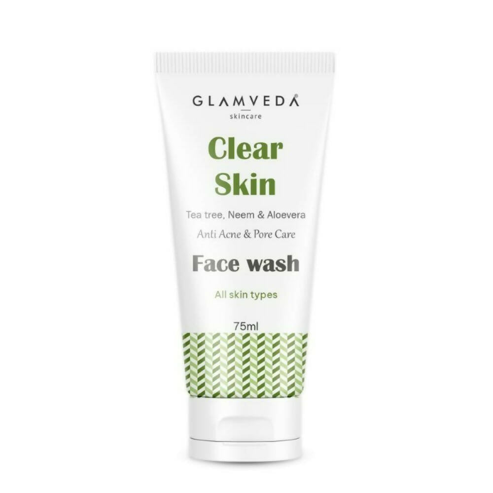Glamveda Clear Skin Tea Tree, Neem & Aloe Anti Acne Face Wash - Grab2buy