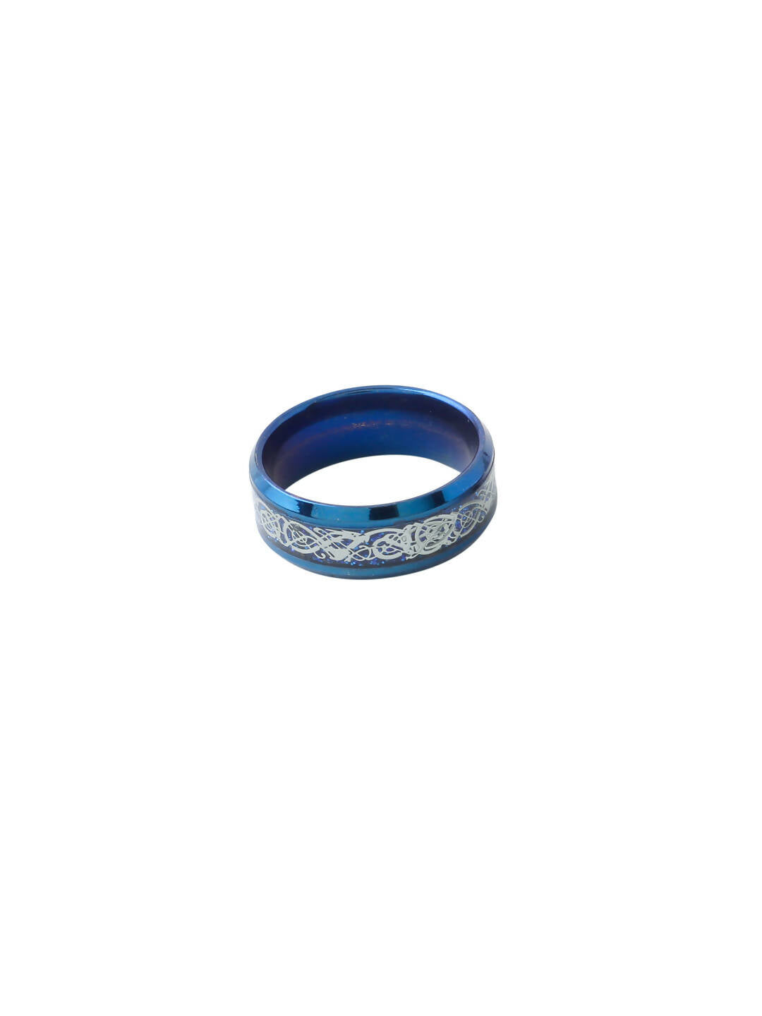 NVR Men's Rhodium-Plated Finger Ring - Grab2buy
